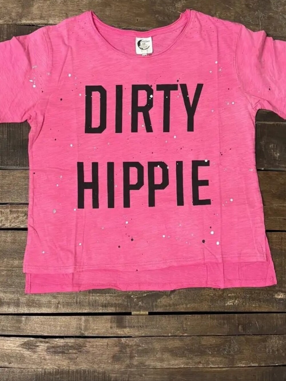 #1713 Jaded Gypsy Dirty Hippie Tee - Dragonfruit